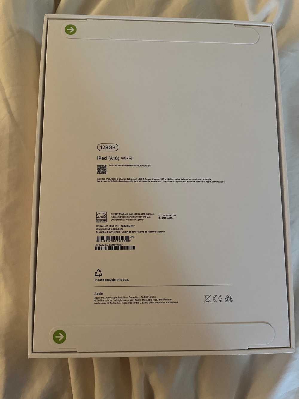 NEW SEALED Apple iPad 11" A16 128GB Wi-Fi Silver (Latest Model) Factory Sealed - Picture 3 of 3